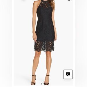 Lilly Pulitzer Black Lace Halter Mini Dress. Make your BEST OFFER!